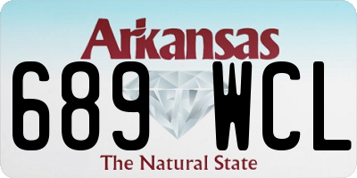AR license plate 689WCL