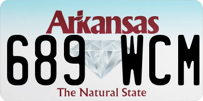 AR license plate 689WCM