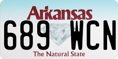 AR license plate 689WCN