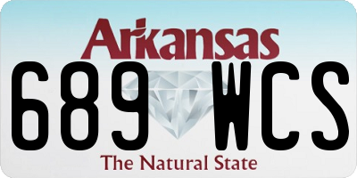 AR license plate 689WCS