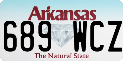 AR license plate 689WCZ