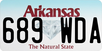 AR license plate 689WDA