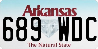 AR license plate 689WDC