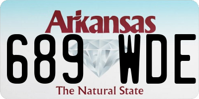 AR license plate 689WDE