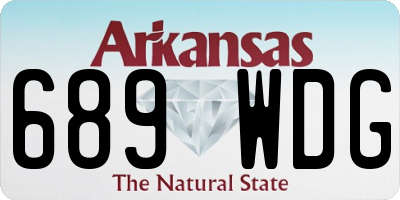 AR license plate 689WDG