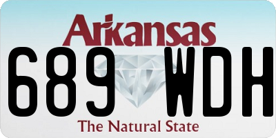 AR license plate 689WDH