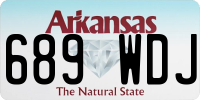 AR license plate 689WDJ