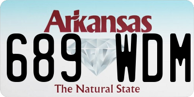 AR license plate 689WDM