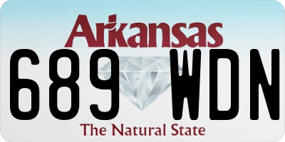 AR license plate 689WDN