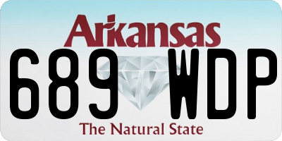 AR license plate 689WDP