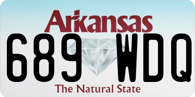 AR license plate 689WDQ
