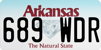 AR license plate 689WDR
