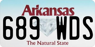 AR license plate 689WDS