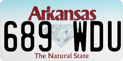 AR license plate 689WDU