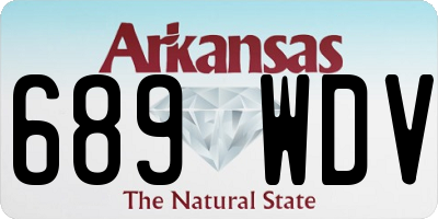 AR license plate 689WDV