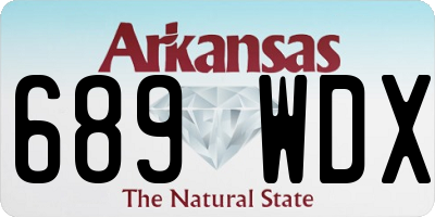 AR license plate 689WDX