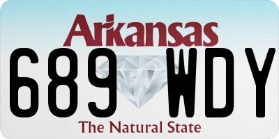 AR license plate 689WDY