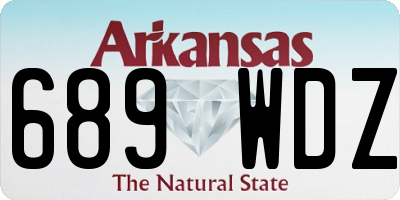 AR license plate 689WDZ
