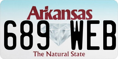 AR license plate 689WEB