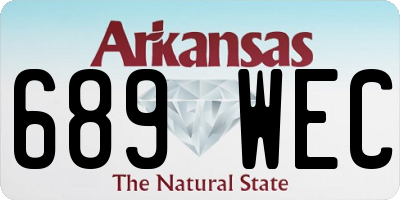 AR license plate 689WEC