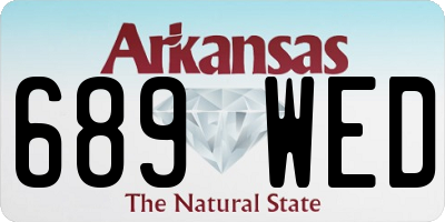 AR license plate 689WED