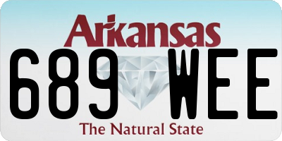 AR license plate 689WEE
