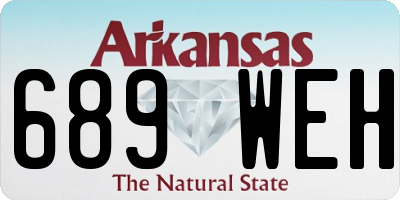 AR license plate 689WEH