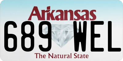 AR license plate 689WEL