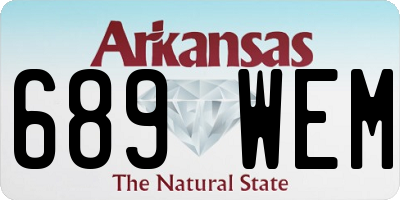 AR license plate 689WEM