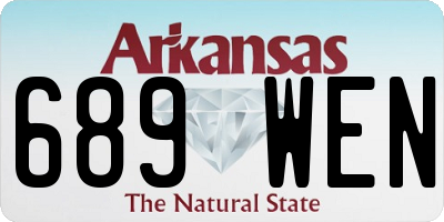 AR license plate 689WEN