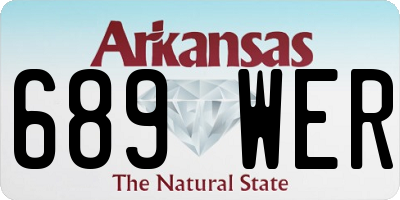 AR license plate 689WER