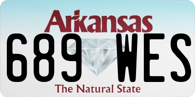 AR license plate 689WES