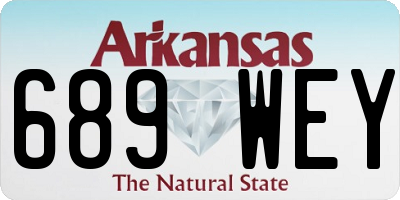 AR license plate 689WEY