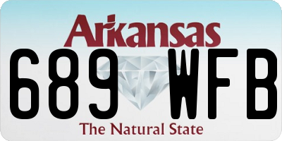 AR license plate 689WFB