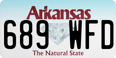 AR license plate 689WFD