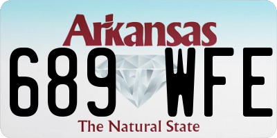 AR license plate 689WFE