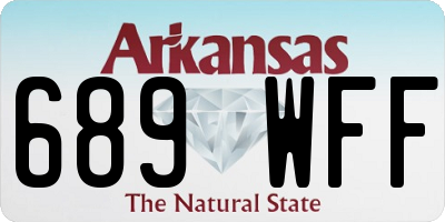AR license plate 689WFF