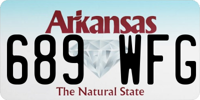 AR license plate 689WFG
