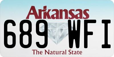 AR license plate 689WFI