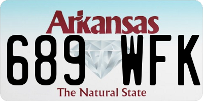 AR license plate 689WFK