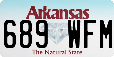 AR license plate 689WFM
