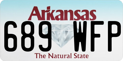 AR license plate 689WFP