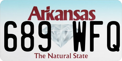 AR license plate 689WFQ