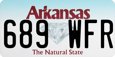 AR license plate 689WFR
