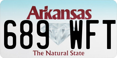 AR license plate 689WFT