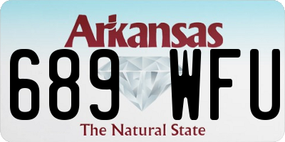 AR license plate 689WFU