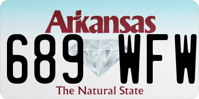 AR license plate 689WFW