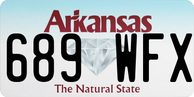 AR license plate 689WFX