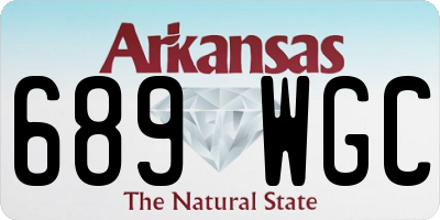 AR license plate 689WGC
