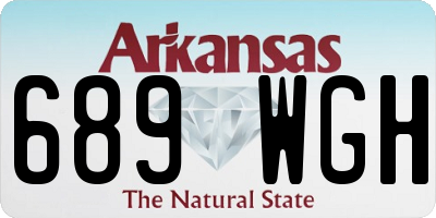 AR license plate 689WGH
